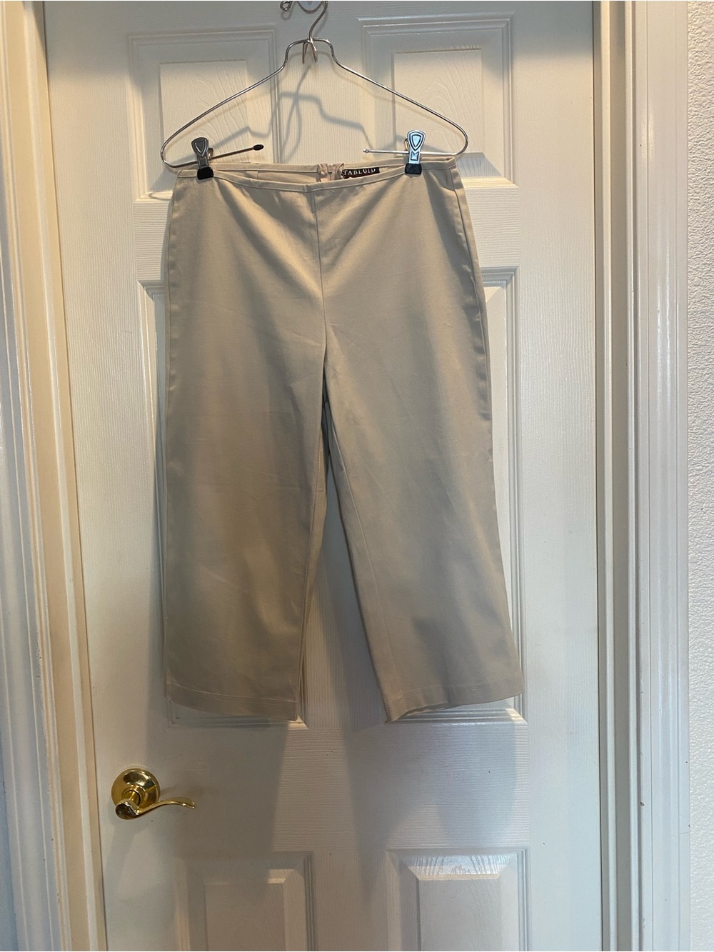 Cream Cropped Capris - Classic Women's Dress Pants